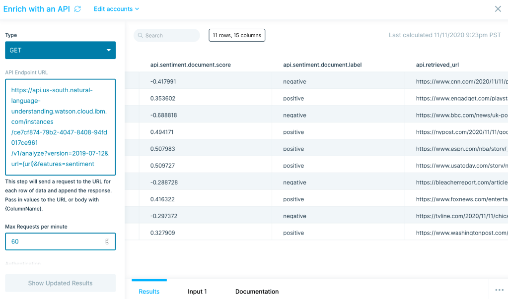 Enrich with API step