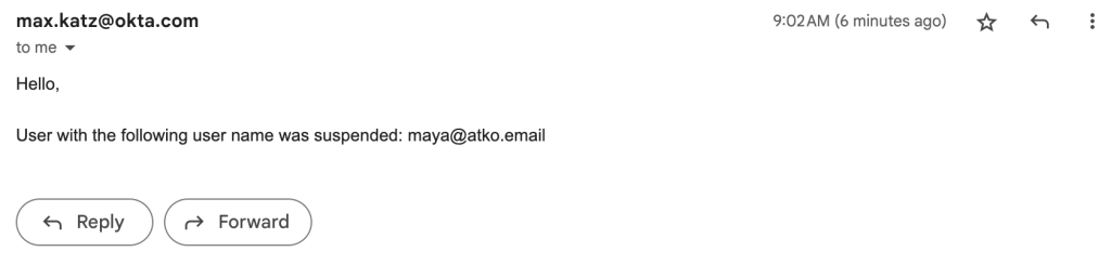 User suspended email image