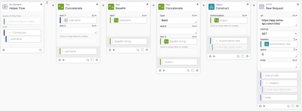httpHelper example in the Connector Builder.