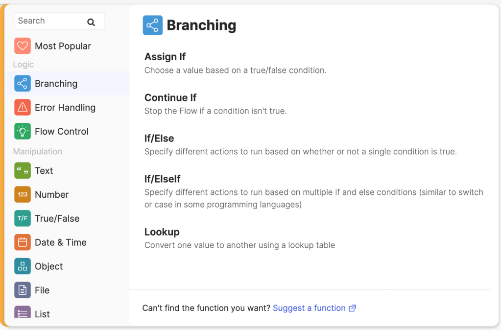 Okta Workflows Branching functions. Okta Workflows Branching functions.