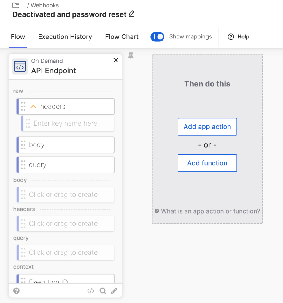 Flow with API endpoint.
